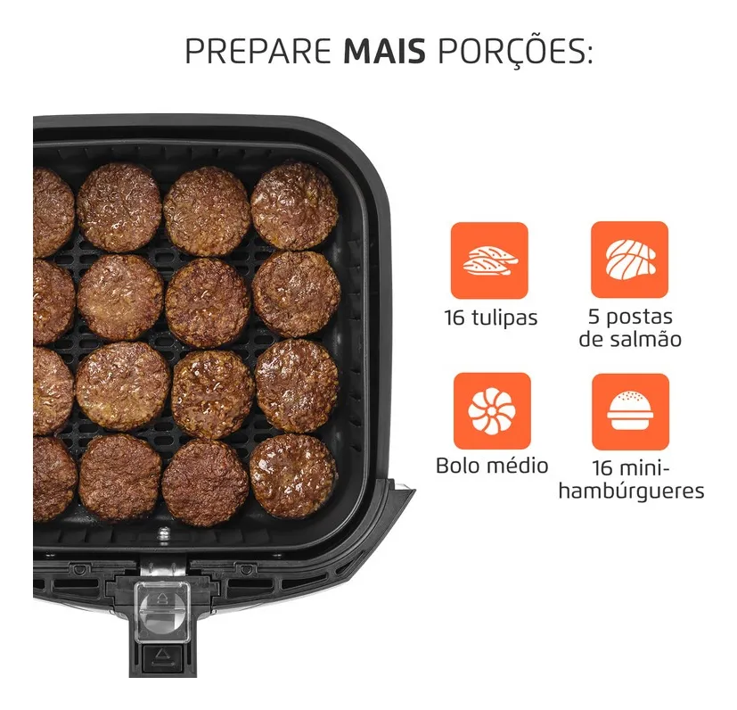 Fritadeira sem óleo air fryer 4L Mondial 1500W - Imagem 5